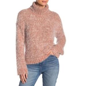 NWT Abound Fuzzy Knit Turtleneck Sweater